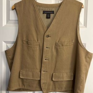 Banana Republic linen vest.